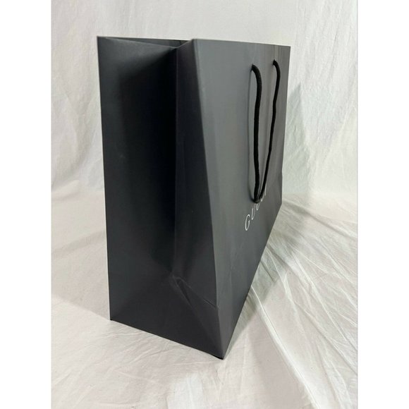 Gucci Reusable Paper Shopping Bag Gift Rope Handle Black 14" x 19" x 6.6" - Picture 8 of 9